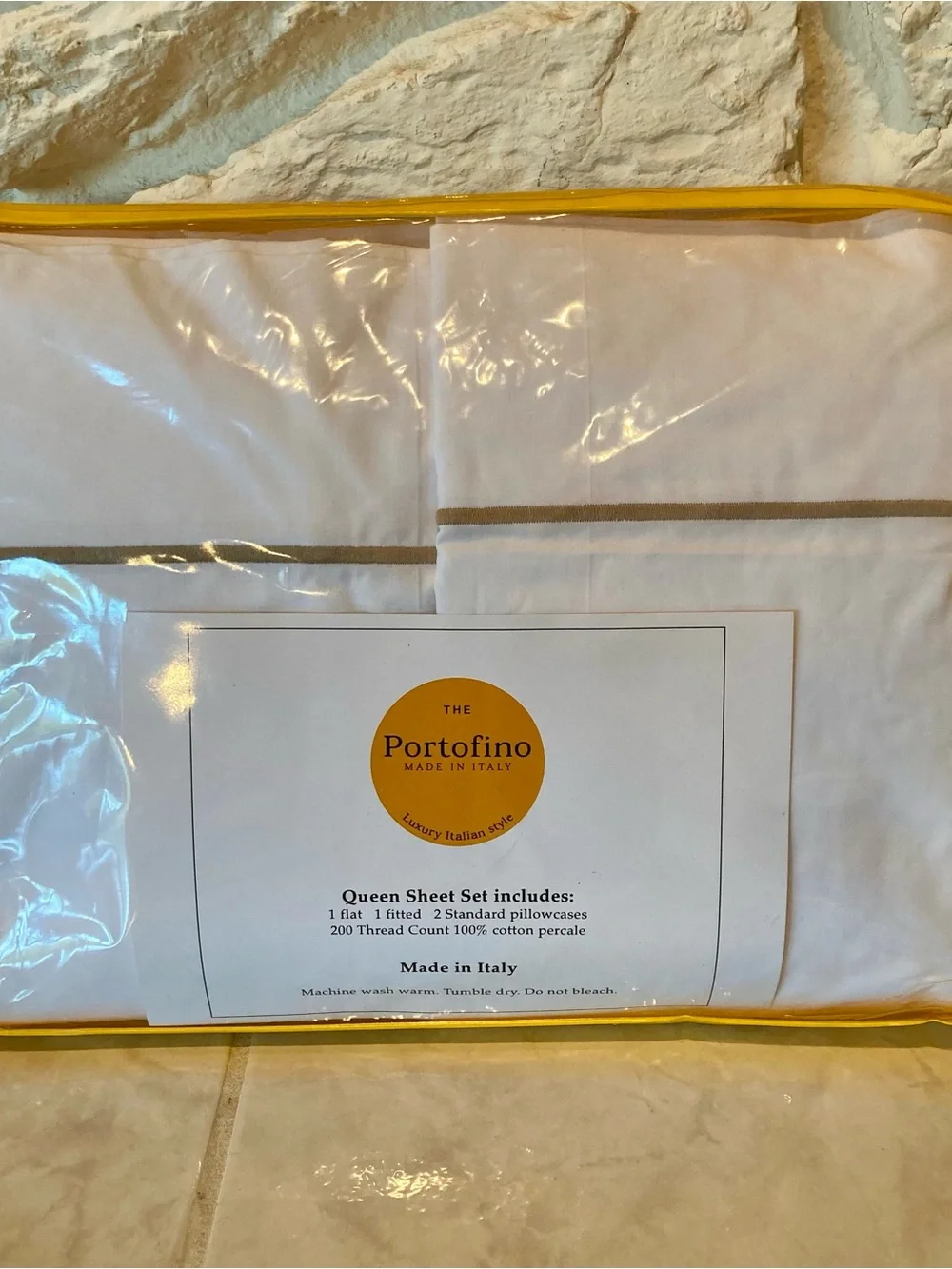 Portofino portfolio hemstitch